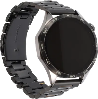 Produktbild von 22mm Schnellverschluss-Metallketten-Uhrenarmbänder für Frauen Männer,Ersatzbänder Watch Straps, Uhren Zubehör Watch Band Schwarz