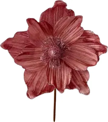 Produktbild von Glitzernde künstliche Blumen-Weihnachtsdekoration, DIY-Weihnachtsbaumkranz-Ornamente, künstliche Weihnachtssternblumen für Weihnachten, Neujahr, Hochzeiten, Partys und Feiertage