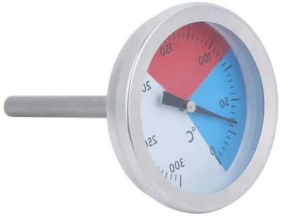 Zdjęcie produktu dla Termometr do piekarnika i grilla ze stali nierdzewnej z wyświetlaczem temperatury 0–300°C