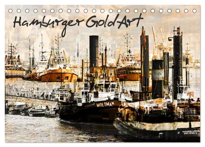 Produktbild von Hamburger GoldArt (Tischkalender 2027 DIN A5 quer), CALVENDO Monatskalender