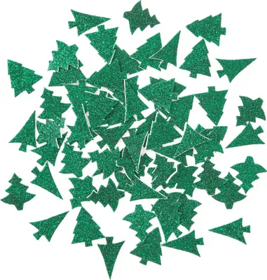 Image de Autocollants mousse scintillants ARBRES DE NOËL fêtes 65 pièces.