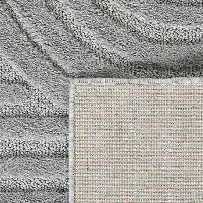 Produktbild von Carpetsale24 Hochflor Teppich Wohnzimmer Skandinavische Boho Design 3D Optik Teppich Shaggy Flauschig Weich, Grösse: 280x370 cm