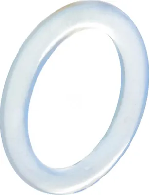 Produktbild von Ring aus Opalit-Mondstein 3mm schmal rund grau schlicht Fingerring Fingerschmuck Innenumfang 60mm  Ø19.1mm