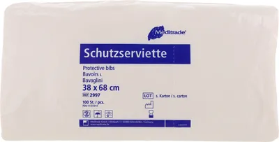Image de Serviette de protection 38x68 cm avec poche de recueil abricot 100 pces
