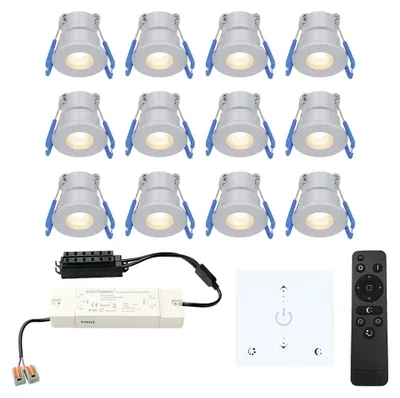 Produktbild von hoftronic LED Einbaustrahler Milano Mini 12V 3W 200lm 2700K IP65 Edelstahlfarben