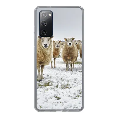 Produktbild von MuchoWow® Handyhülle Schutzhülle Hülle für Samsung Galaxy S20 FE Schafe - Wolle - Schnee Silikon Softcase Handy Hülle - Abdeckung
