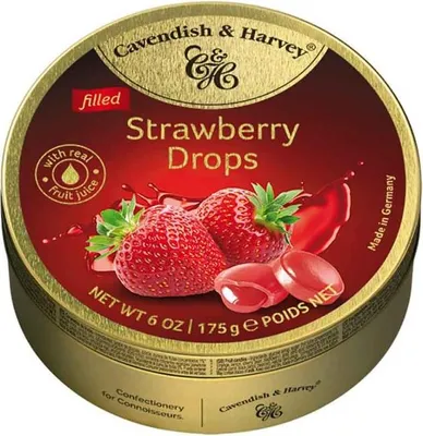 Produktbild von Cavendish & Harvey Filled Strawberry Drops 175g