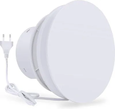 Zdjęcie produktu dla Wentylator pokojowy 100 mm, wydajność 95 m³/h, z zaworem zwrotnym, 12 W