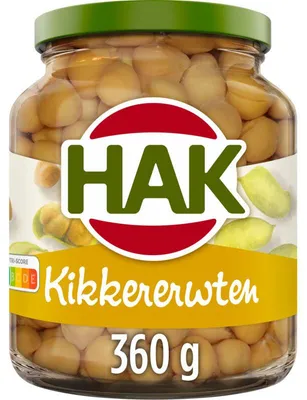 Obrázok produktu pre Hak Cícer 360g – predvarený, bezlepkový konzervovaný cícer, vegánsky