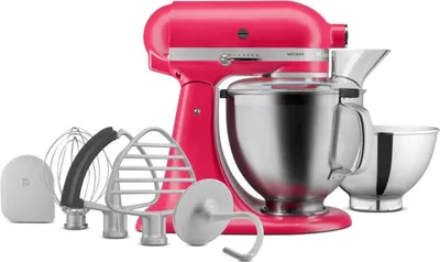 Zdjęcie produktu dla KitchenAid 5KSM195PSEHI, Mikser stojący, Różowy, Bić, Ugniatać, Miksowanie, 1,45 m, 4,7 l, Dźwignia