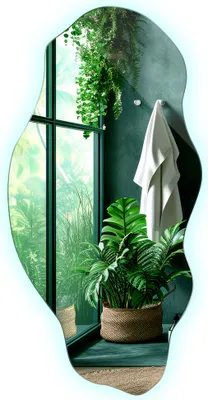 Produktbild von Dekoratives Loft Boho LED Beleuchtetes Spiegel für Wohnzimmer Badezimmer Schlafzimmer 45x90 cm