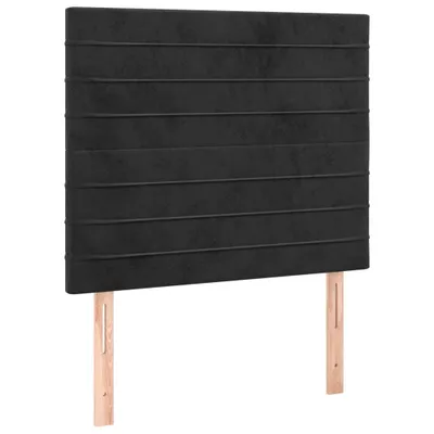 Immagine prodotto di Testiera Nera 80x5x118/128 cm Velluto