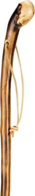 Produktbild von Hirtenstock mit Naturwurzel und Lederschlaufe 110 cm
