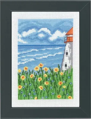 Obrázek produktu pro Výšivky křížem vyšívané Permin "Lighthouse I", 13x18cm, 13-1439