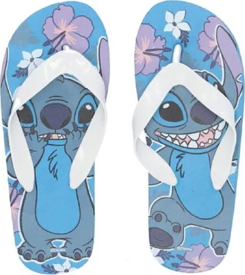 Produktbild von Lilo & Stitch Flip-Flops Badeschlappen für Kinder: Coole Schuhe für den Strand Weiß 28/30 cm