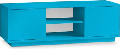 Produktbild von AILEENSTORE TV-Lowboard Eyecatcher - Fernseher-Tisch in Holz-Optik - HiFi-Kommode mit 2 Türen & 2 Fächern - Wohnzimmer-Möbel, Farbe:türkis-blau