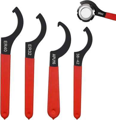 Imagen del producto de Juego de llaves, de 4 piezas, acero al carbono, para reparación y desmontaje