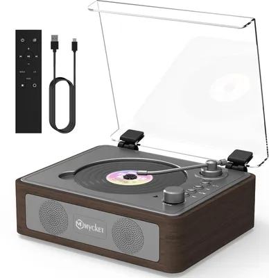 Obrázek produktu pro Přenosný CD přehrávač s dvěma stereo reproduktory, Bluetooth a dálkovým ovládáním