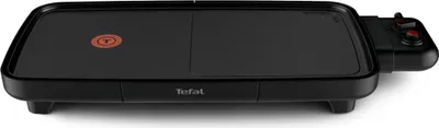 Produktbild von Tefal Plancha Booster CB6428, Schwarz, Rechteckig, Tasten, Drehregler, 1300 cm², 500 x 260 mm, 1,2 m