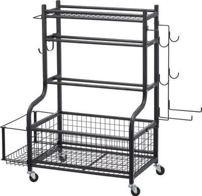 Image de SucceBuy Home Gym Organizer, rangement pour matelas de yoga, support de poids, support d'haltères
