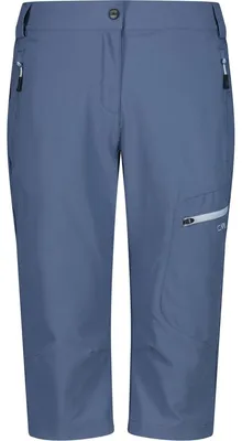 Produktbild von CMP Damen Capri Sporthose Größe 38 für Wandern Trekking mit 4-Wege-Stretch, Dry Function und UV-Schutz