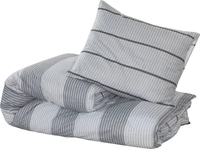 Produktbild von CLORIS Bettwäsche-Set Grau 200x220 cm Baumwolle - Bettwäschen LL0000255527