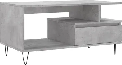 Obrázok produktu pre vidaXL Konferenčný stolík Concrete Grey 90x49x45 cm Drevo Materiál