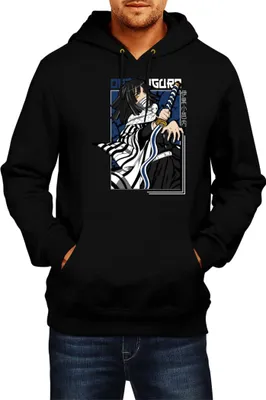 Produktbild von Herren Kapuzenpullover Demon Anime Slayer Tomioka Giyuu 001, Man S / Schwarz
