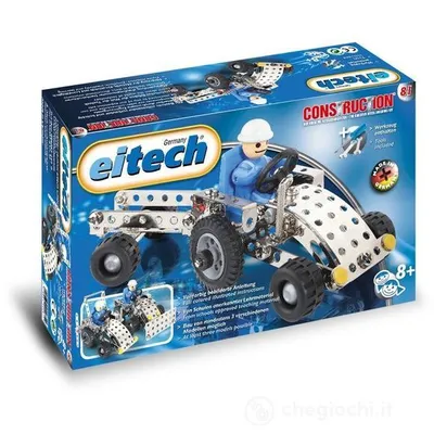 Obrázok produktu pre Eitech 00081 - Kovová stavebnica - traktor s prívesom, 150 dielikov