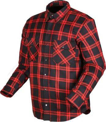 Immagine prodotto di Camicia da moto Modeka Colden nero / rosso uomo M
