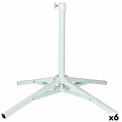 Immagine prodotto di Base per ombrellone Aktive 65 x 60,5 x 65 cm metallo bianco (6 pezzi)