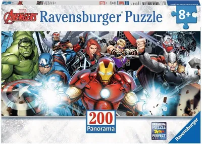 Image de Puzzle Ravensburger - Marvel Avengers, 200 pièces