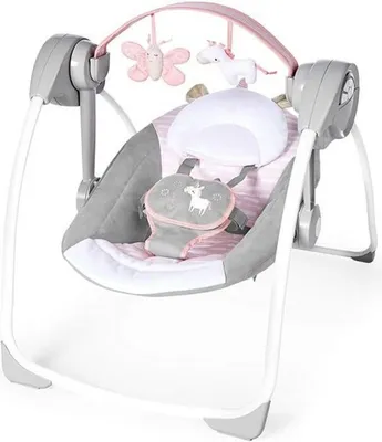 Produktbild von Ingenuity Tragbare Babywippe Comfort 2 Go Flora the Unicorn