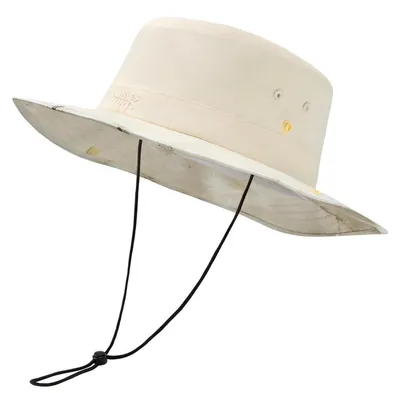 Produktbild von Sonnenhut Gestreift mit klappbarem Kragen, UV-Schutz UPF 50+, Beige/Beige Camo, Größe M