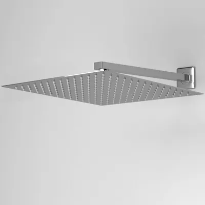 Zdjęcie produktu dla JOHO 304Stal nierdzewna Deszczownica z dyszami zapobiegającymi osadzaniu się kamienia, duża 40cm Wbudowana deszczownica 40x40cm Chrom