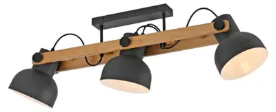 Image de JUST LIGHT CUP 2.0 Plafonnier E27 max. 60 W, 3 lampes, noir 15745-18
