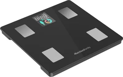 Zdjęcie produktu dla Melchioni 118230013, Elektroniczna waga osobista, 180 kg, Czarny, kg/lb, Prostokąt, Szkło hartowane