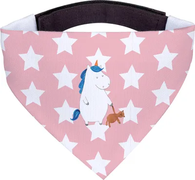 Produktbild von Mr. & Mrs. Panda Hundehalstuch Einhorn Teddy - Rot Pastell - Geschenk, Tuch, Freundin, Einhörner, Halstuch, Unicorn, Für Hunde, Single, Bett, Gute Nacht, Bandana