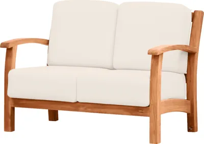 Produktbild von Gartenbank Paderno Massives Premium Teak Lounge Sofa 2-Sitzer als exklusives Gartensofa edles Teak Gartenlounge-Sofa inkl. Sitzkissen