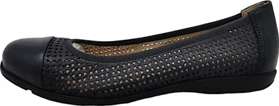 Image de Caprice - Chaussures de danse pour femme, modèle ballerine, couleur bleu, pour un usage quotidien