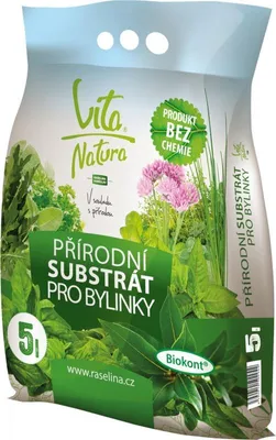 Obrázek produktu pro Substrát pro bylinky přírodní Vita Natura 5 l