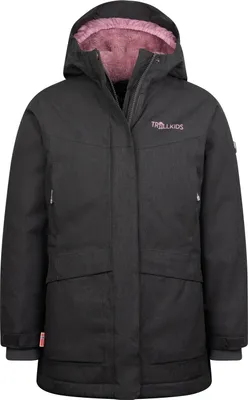 Produktbild von Kurtka ocieplana Trollkids Girls Oslo Coat PRO wodoodporna dla dziewczynki szara (456-609)