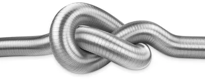 Obrázok produktu pre Flexibilná hliníková hadica, poloflexibilná, 150 mm x 3 m