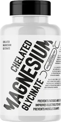 Produktbild von Sizeandsymmetry Chelated Magnesium Glycinate 100 Tabletten / Magnesium / Hoch absorbierbare chelatierte Form von Magnesium in Tablettenform