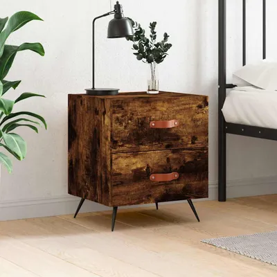 Obrázek produktu pro vidaXL Noční stolek Smoked Oak 40x35x47,5 cm výrobek ze dřeva
