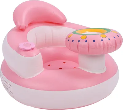 Produktbild von Aufblasbarer Baby-Sofastuhl, Kleinkind-Lernsitz, eingebaute Pumpe, sitzend, für Zuhause, Boden, Bett, Badezimmer, Gras, Strand
