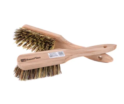 Produktbild von 2 Stielbürsten BawiTec Schrubberbürsten 265mm UnionMix-Borsten hart Scheuerbürsten Reinigungsbürsten im Set Holzbürsten harte Borsten Handbürsten