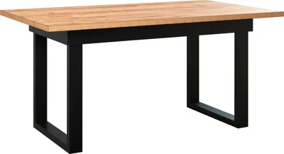 Produktbild von trendteam Speisen Esstisch Universal, Mango Nachbildung/Schwarz, B/H/T ca. 160/76/90 cm
