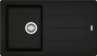 Produktbild von Franke Spüle BASIS BFG 611-86 ONYX mit Excenterbedienung