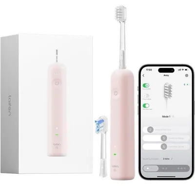 Obrázok produktu pre Elektrická zubná kefka - LAIFEN - Wave - Ružová - Sonická technológia - Nabíjateľná
